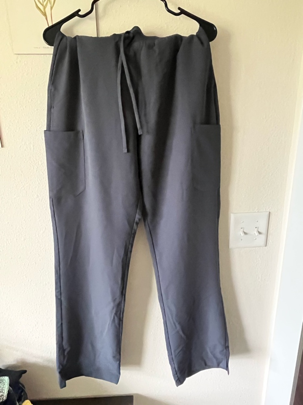 Mandala High Waisted Cargo Scrub Pants Steel